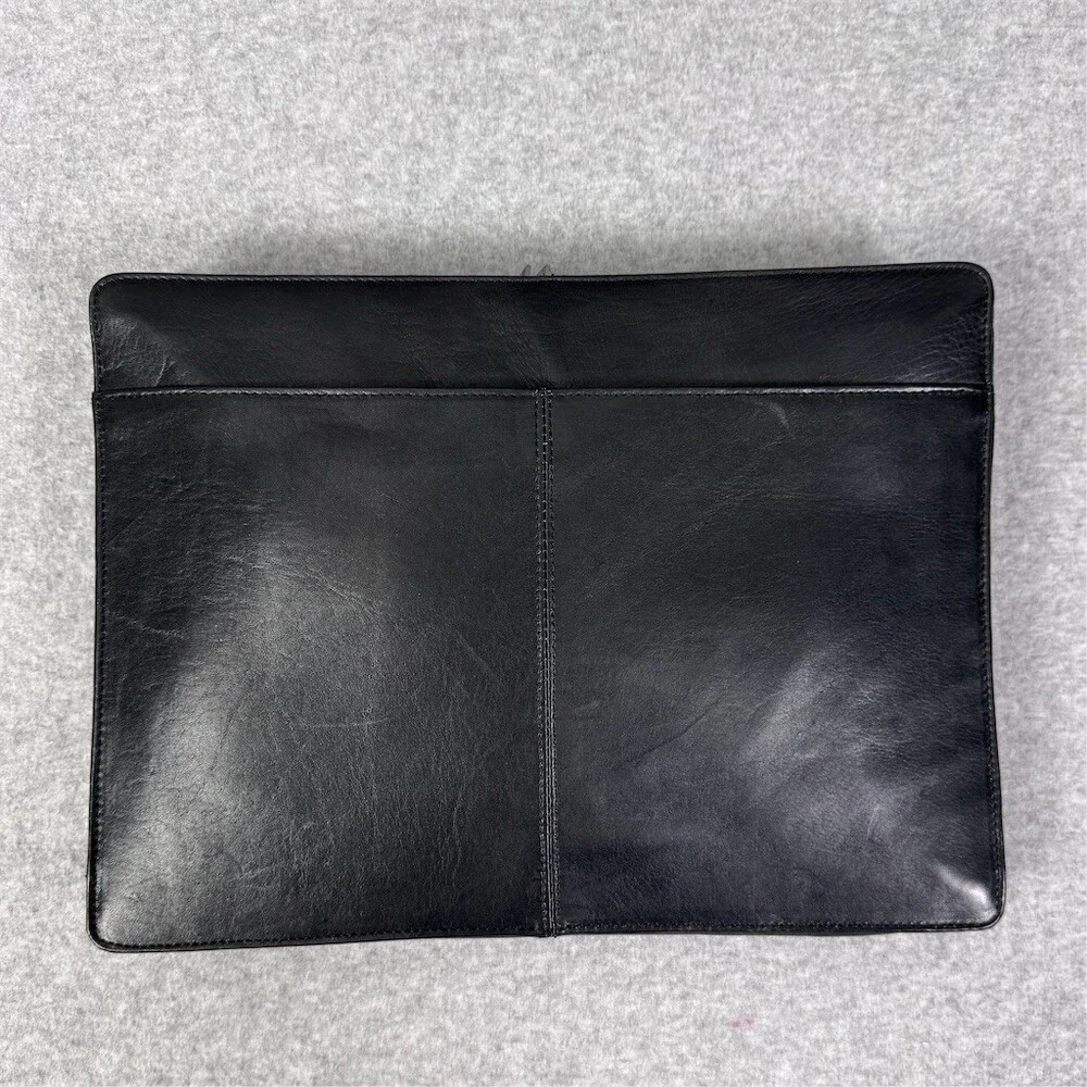 Kenneth Cole New York Portfolio Soft Leather Briefcase Black Strap Included